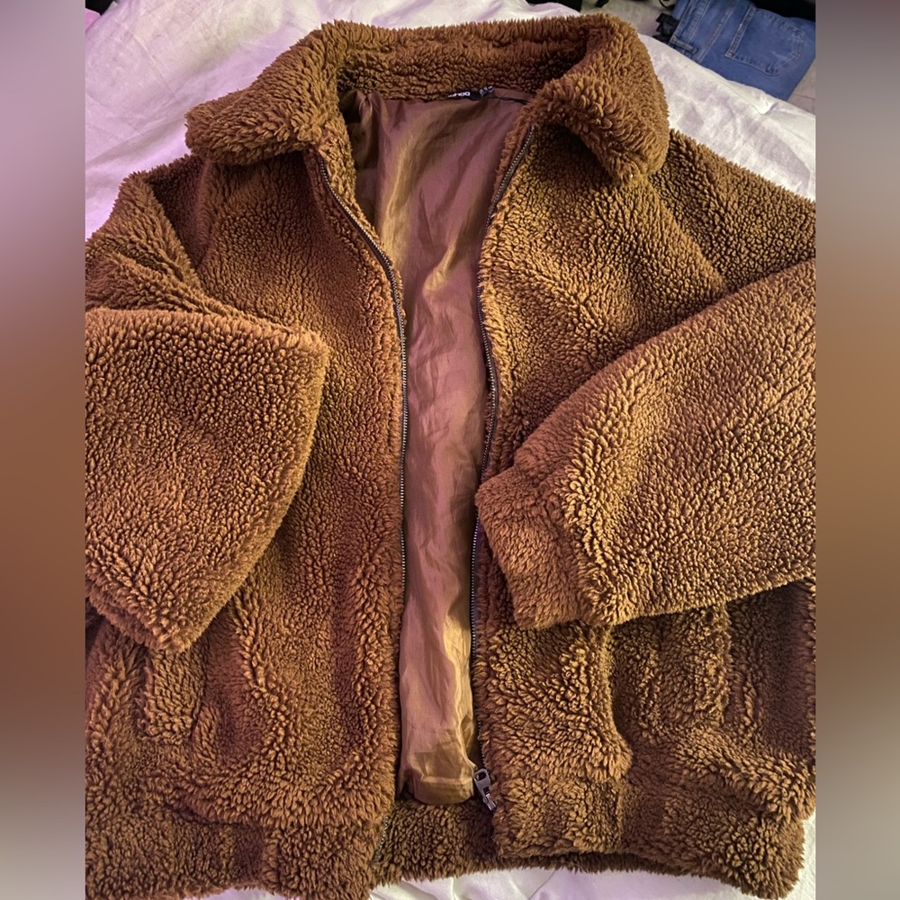 Oversized Teddy Coat! Super cute & super warm!! Only worn once!!!